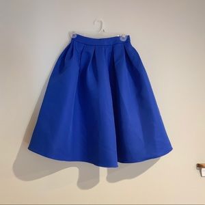 Cobalt blue full skirt